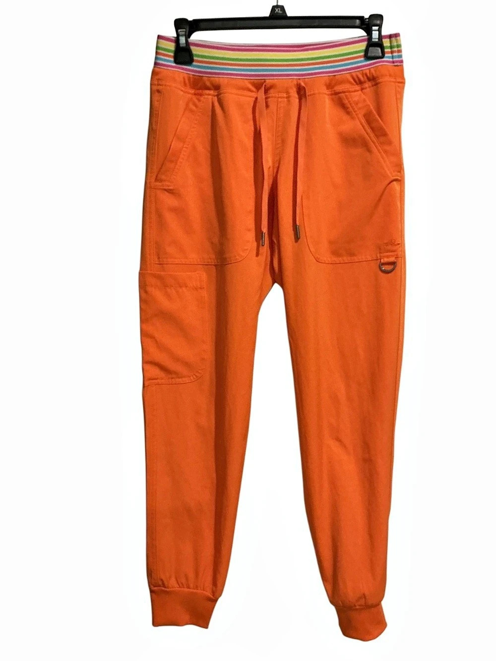 Ava Therese Lizzie Jogger Scrub Pant Orange Multicolor XS